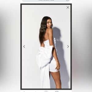 Nookie Adore 2 way White Mini Dress with Bow Detail